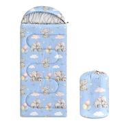 Elephant Camping Sleeping Bags for Your Son & Daughter, Rollable Sleeping Bags and Compact with Compression Sack, Slumber Bags for Outdoor and Camping Lovers