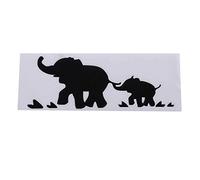 Elephant Car Stickers Car Window Front or Rear Bumper Stickers Laptop Motorcycle Bicycle Skateboard Stickers,Black