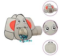 Elephant Children Play Tent with 250 Balls Grey 174x86x101 cm Berkfield Home Grey One Size