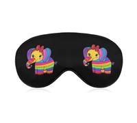 Elephant Colorful Rainbow Soft Sleep Mask for Light Blocking Breathable Sleeping Masks Travel Eye Shade Cover with Adjustable Strap
