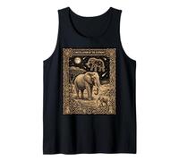 Elephant Constellation Tarot Card Gothic Celestial Tank Top