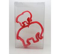 Elephant Cookie Cutter Set of 2, Biscuit, Pastry, Fondant Clay Cutter