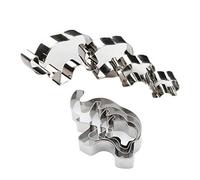 Elephant Cookie Cutter Set of 4 Counts Animal Biscuit Cutter Baby Shower Press Cookie Molds Stainless Steel Metal Fondant Cutter (Elephant Cookie Cutter)