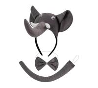 Elephant Costume Adult Elephant Unisex Bow Tie Tail Outfit | Halloween Cosplay Costume for New Year Daily Outdoor Thanksgiving Holiday Birthday Vacation Party