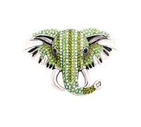 Elephant Crystal Brooch Pin Rhinestone Animal Elephant Suit Pin Elephant Lapel Pin Badge Jewelry for Women Men Birthday Gifts, L, Rhinestone, no gemstone