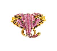 Elephant Crystal Brooch Pin Rhinestone Animal Elephant Suit Pin Elephant Lapel Pin Badge Jewelry for Women Men Birthday Gifts, L, Rhinestone, no gemstone