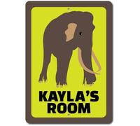 Elephant Decor Elephant Sign Custom Elephant Gift Metal Tin Sign 8X12 Inches