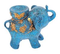 Elephant Decorative Stable Base Resin Gift for Meaningful Days and Festivals Crystal- Support Stand Ornament for Desktop and Living Room