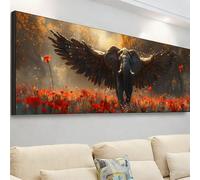 Elephant Diamond Art Kits Adults, 108x36inch Large Diamond Painting Wing Paint by Numbers for Kids Beginner, DIY 5D Full Round Drill Crystal Art Mosaic Kit with Accessories, Home Decor Gifts 7X-74