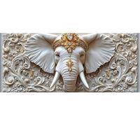 Elephant Diamond Painting Kits for Adults, Pattern Animal Diamond Art 5D DIY Full Round Drill Gem Crystal Art Kits Crafts for Adults for Home Room Decor, Bedroom Decor, Gifts 50 * 100cm -yym2603E0