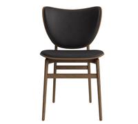 Elephant Dining Chair Leather Cover Norr11 Anthracite - Smoked oak - NORR11 ELEP DIN ANT GERAEU