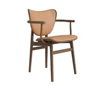 Elephant Dining Chair With Armrests Light Smoked Oak/Camel 21004