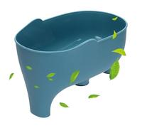 Elephant Drain Basket | Kitchen Sink Drain Basket | Multi-Functional Elephant Shaped Sink Strainer Drain Baskets | Vegetable Washing Bowl for Sink Corner-Fits Most Kitchen Sinks
