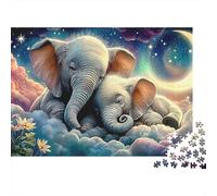 Elephant Dream Jigsaw Puzzle - 500 Piece Cartoon Style Brain Game, Relaxing Challenge & Home Décor Art (For Ages 12+)