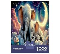 Elephant Dream Puzzle Great Gift Beautiful Decoration 1000 Pieces Smart Wild Animal Jigsaw Puzzles Educational Games for Men And Women 38x26cm/1000pcs