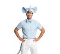Elephant Ears Costume Unisex Cosplay Elephant Bow Tie Props | Animal Ears Costume for Party New Year Thanksgiving Holiday Birthday Home Stage Performance Vacation Indoor Outdoor