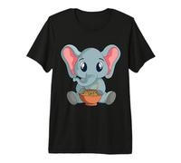 Elephant Eating Pho King Vietnamese Pho Noodle Soup Premium T-Shirt