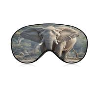 Elephant Eye Mask Sleep Mask for Side Sleeper Women Men Pressure-Free & Light Block-Out Blindfold Soft Comfortable Eye Covers Breathable Blindfold Adjustable