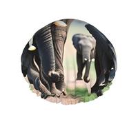 Elephant Family shower caps with a double layer of, hold your hair well whether it is showering or bathing.