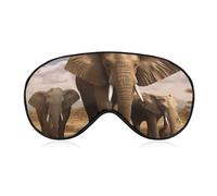 Elephant Family Sleep Mask Eye Mask Eye Masks for Sleep Sleep Masks for Women Men Travel Eye Mask Adjustable Sleeping Mask Sleep Mask Blackout Cute Sleep Mask