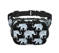 Elephant Fanny Packs for Women Men, Fashion Waist Packs for Workout Running Traveling Hiking