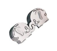 Elephant First Tooth and Curl Keepsake Box for Babies Silver Small Metal Organizer for Baby's Hair and Tooth Collection