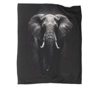 Elephant Flannel Blanket Throw, Cute Blanket for Kids Teen Adult Gifts for Friend Family Soft Cosy Luxurious Sofa Bed Blanket 40x50inch(100x130cm)