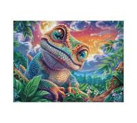 Elephant Flower Field 500 Piece Jigsaw Puzzle for Adults Teens Happy Time Music Room Decor Creative Outlet Whimsical Artwork for Musicians 500 PCS