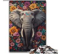 Elephant Flowers 2000 Piece Jigsaw Puzzles for Adults & Teens, Challenging To Complete But Fun And Humorous Birthday Present, Gifts, Wall Art (70x100cm)