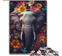 Elephant Flowers 2000 Piece Jigsaw Puzzles for Adults & Teens, Stress Reliever Difficult Challenge for Home Decoration for 14+ (70x100cm)