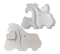 Elephant Fondant Mold - Cake Decorating Moulds, Silicone Elephant Ornament Mould, Exquisite Patterned Craft Sheet | Easy Release Design, Epoxy Moulding Mould