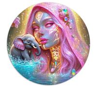 Elephant Goddess 1000 Piece Jigsaw Puzzle For Adults Family Challenge Toys Stress Relief Puzzle Exercise The Memory of The Brain for Family Decorations 1000pcs (67.5x67.5cm)