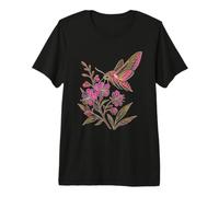 Elephant Hawk Moth Stained Glass Nature Premium T-Shirt