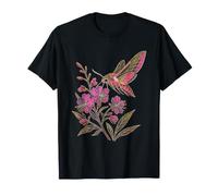 Elephant Hawk Moth Stained Glass Nature T-Shirt