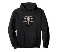 Elephant Head African Wildlife Icon Pullover Hoodie