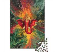 Elephant Head God Jigsaw Puzzles for Adults Kids Interesting Puzzles 1000 Pieces Brain Challenge for Adults Gifts 1000pcs (75x50cm)