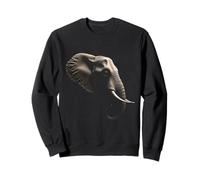 Elephant Head Wild Animal Africa India Art Sweatshirt