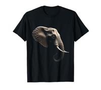 Elephant Head Wild Animal Africa India Art T-Shirt
