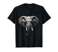 Elephant Head Wild Animal Africa India Art T-Shirt