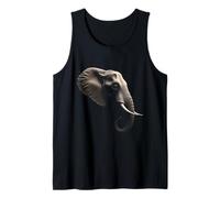 Elephant Head Wild Animal Africa India Art Tank Top