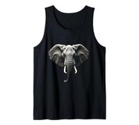 Elephant Head Wild Animal Africa India Art Tank Top