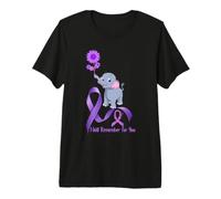 Elephant I Will Remember for You Sunflower Alzheimer Premium T-Shirt