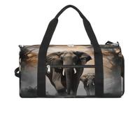 Elephant in The Fog Gym Bag Duffle Bag Travel Bag
