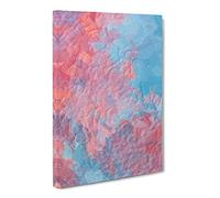 Elephant In The Room In Abstract Modern Canvas Wall Art Print Ready to Hang, Framed Picture for Living Room Bedroom Home Office Décor, 20x14 Inch (50x35 cm)