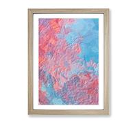 Elephant In The Room In Abstract Modern Framed Wall Art Print, Ready to Hang Picture for Living Room Bedroom Home Office Décor, Oak A3 (34 x 46 cm)