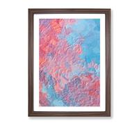 Elephant In The Room In Abstract Modern Framed Wall Art Print, Ready to Hang Picture for Living Room Bedroom Home Office Décor, Walnut A2 (64 x 46 cm)