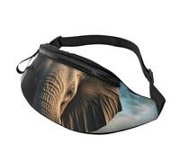 Elephant is Sitting in The Water Fanny Pack for Men Women, Fashion Festival Fanny Pack, Travel Sport Walking Waist Bag