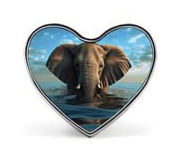 Elephant is Sitting in The Water Pin Women's Brooch Suitable for Wedding Party Clothes Backpack Brooch Valentine's Day Pin Anniversary