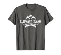 Elephant Island Antarctica T-Shirt, Men, Asphalt Grey, XX-Large