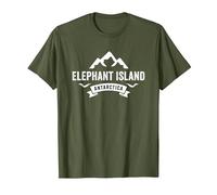 Elephant Island Antarctica T-Shirt, Men, Olive Green, XX-Large